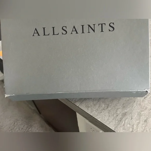 New! AllSaints Billie snake Embossed print Ankle Boots size 10 nwt - Picture 8 of 8